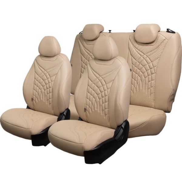 Чехлы Премиум Экокожа Байрон Президент|Жук на Daewoo Gentra