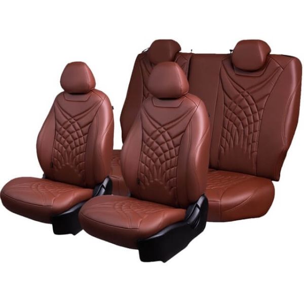 Чехлы Премиум Экокожа Байрон Президент|Жук на Daewoo Gentra