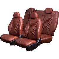 Чехлы Премиум Экокожа Байрон Президент|Жук на Daewoo Gentra