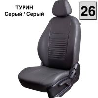 Чехлы Экокожа Турин Классик на Daewoo Gentra